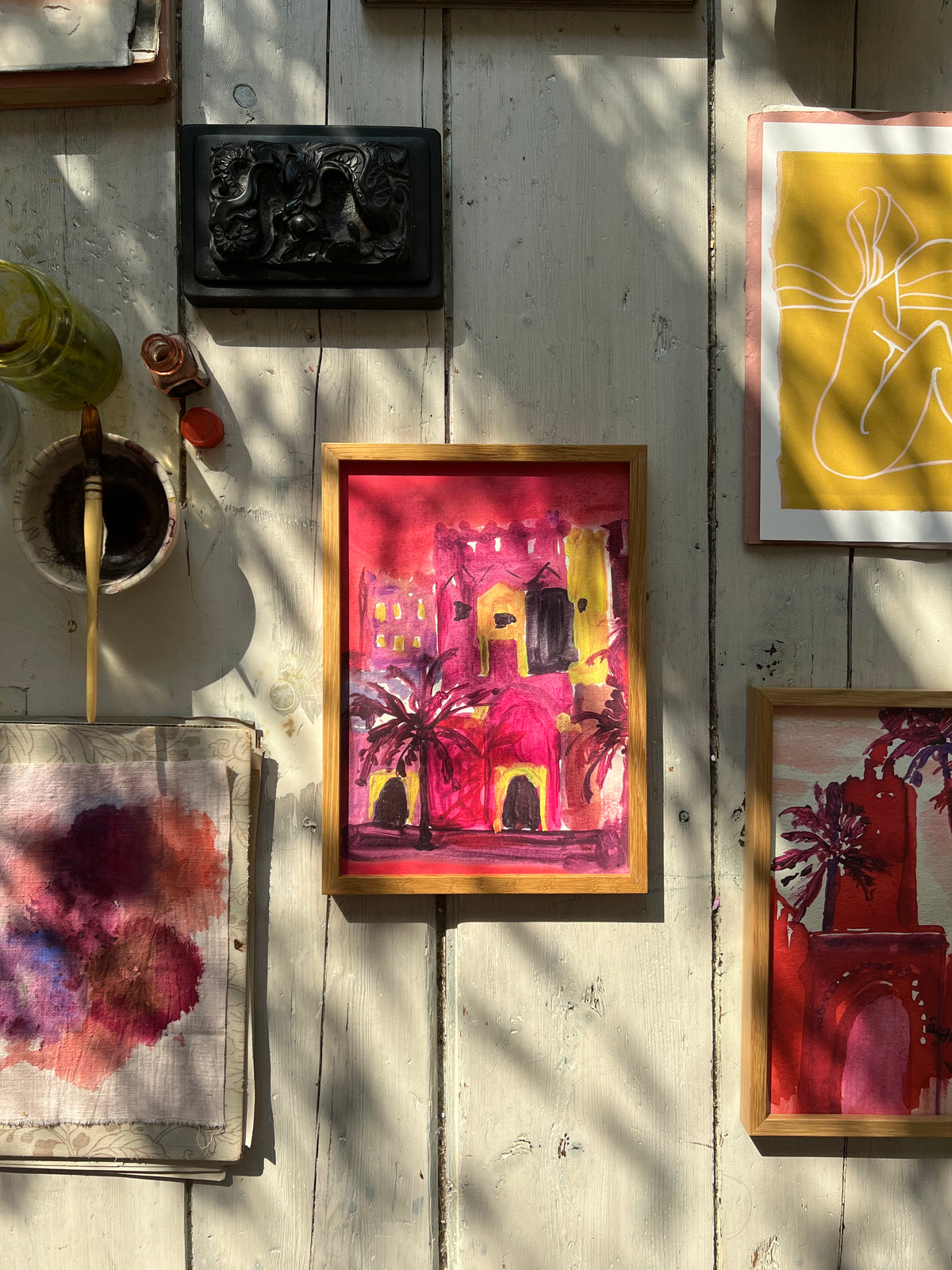 LA VILLE ROUGE-Art Print-tinystories