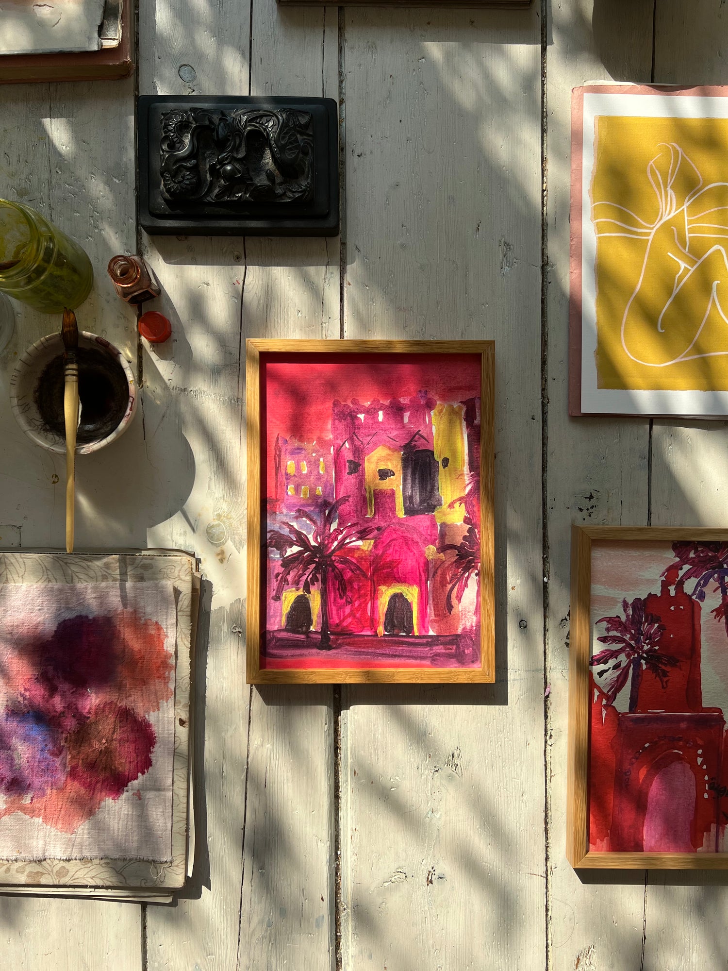 LA VILLE ROUGE-Art Print-tinystories