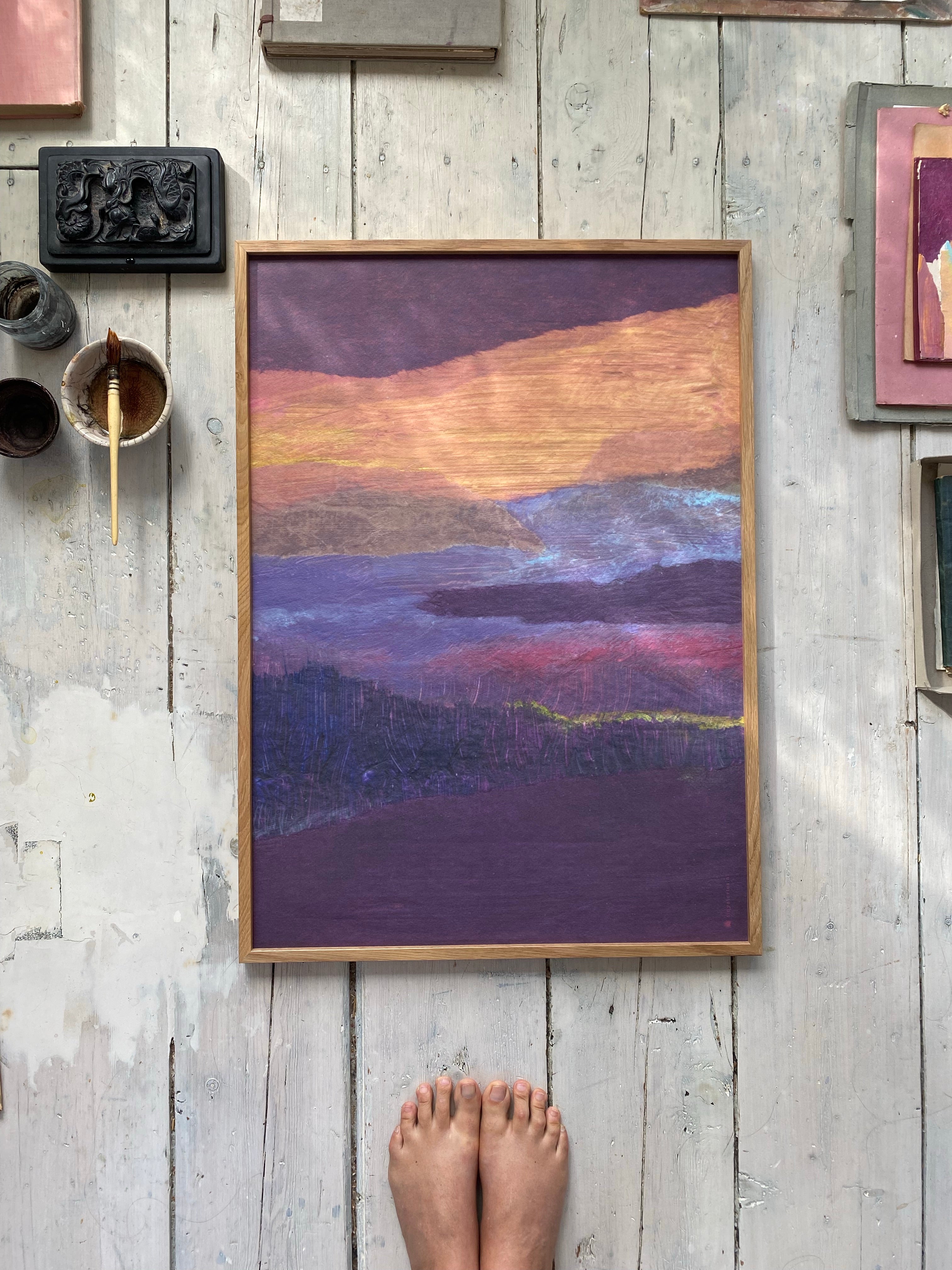 SULTRY SKIES-Art Print-tinystories
