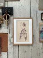 FLOWERS IN MY HAIR-Art Print-tinystories