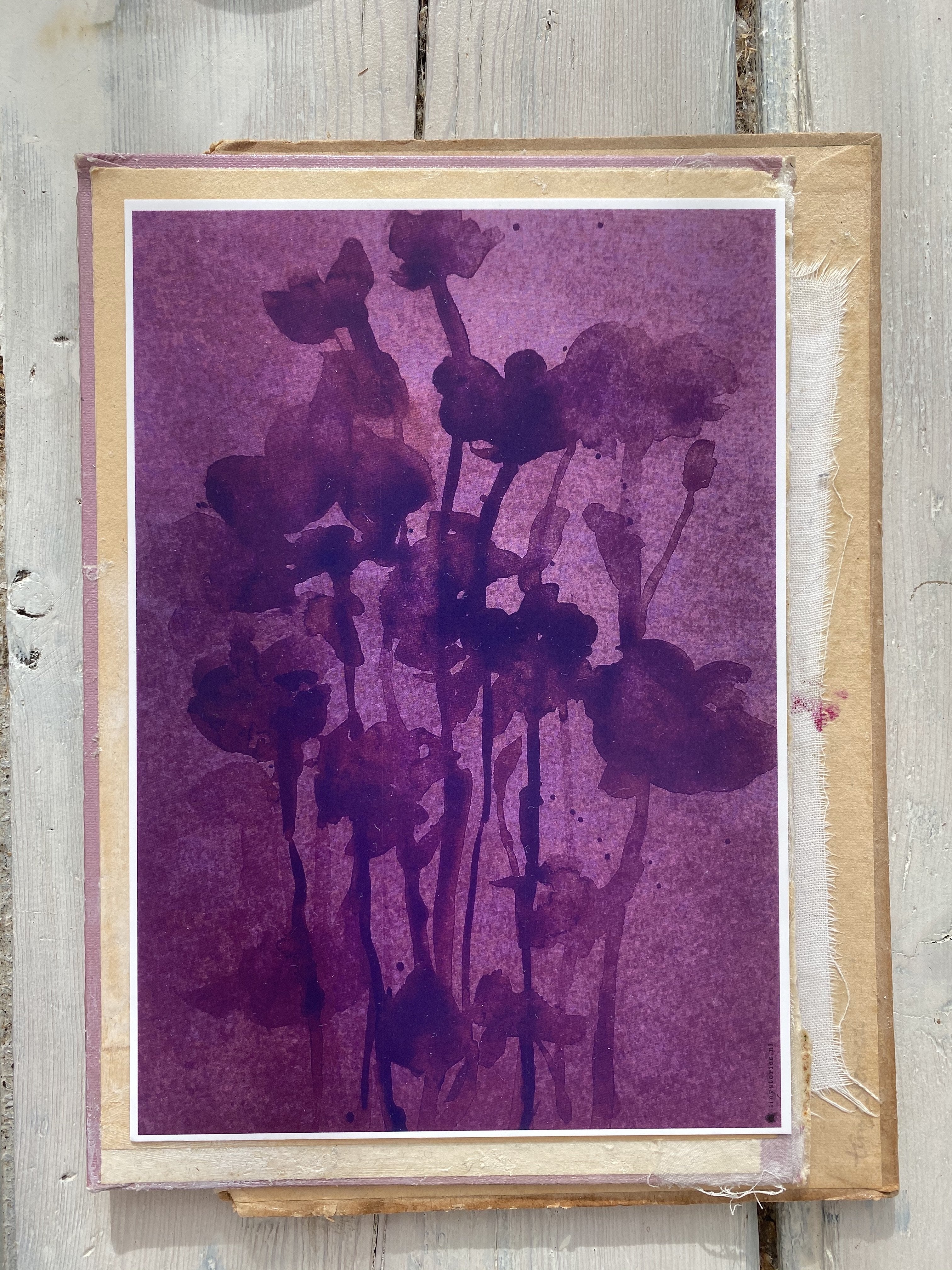FLEURS POURPRES-Art Card-tinystories