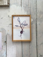 tinystories art print in size DIN A4 beetroot